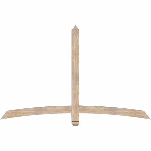 Ekena Millwork Bellingham Smooth Timber Gable Bracket, Douglas Fir, 72"W x 45"H x 3 1/2"D x 3 1/2"F, 15/12 Pitch GBW072X45X0404BEL00SDF - main